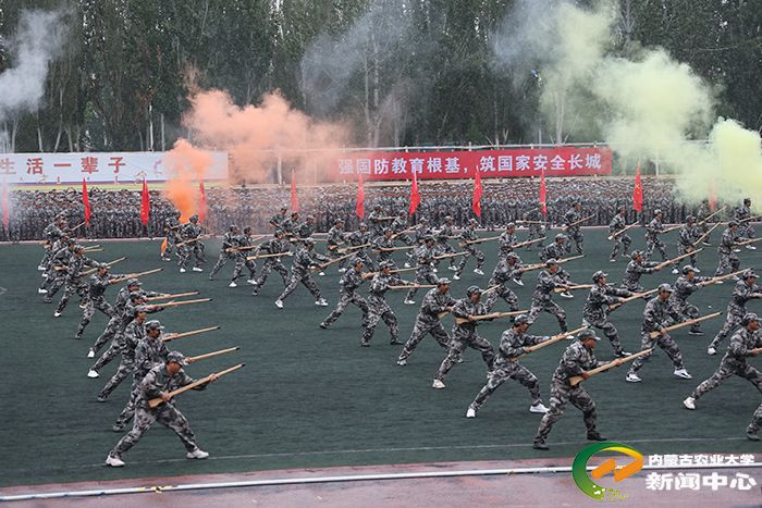 响亮的口号彰显了他们的团队协作精神及